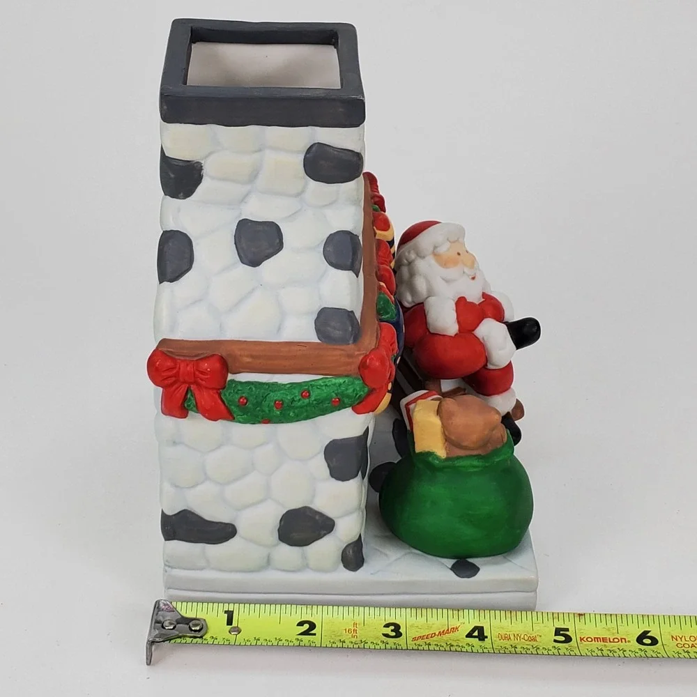 PartyLite Olde‎ World Village Santa at Fireplace Tealight Candle Holder P0261 - Picture 9 of 9